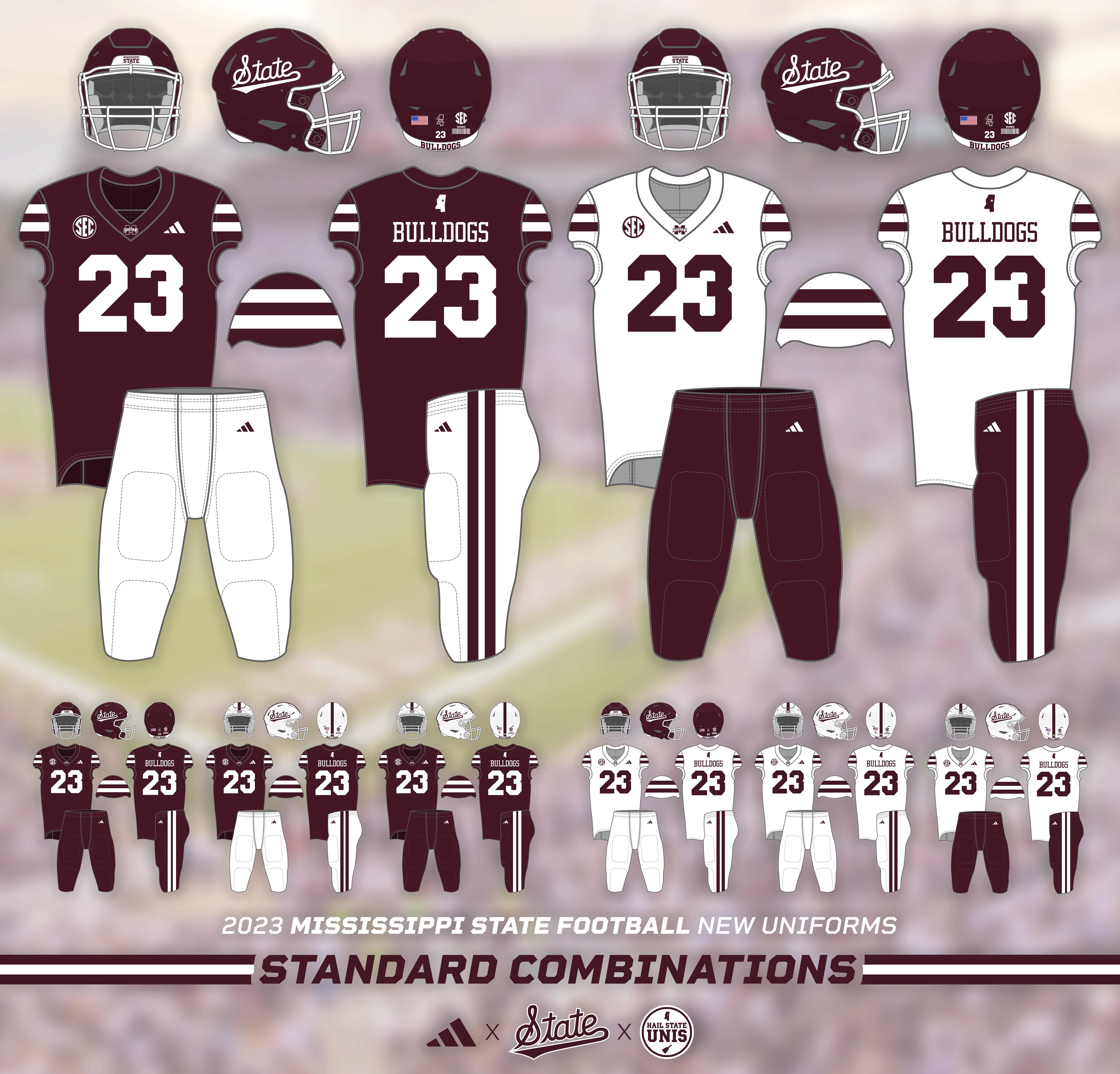 CONCEPT: Extending Mississippi State's 2023 Football Uniform Set