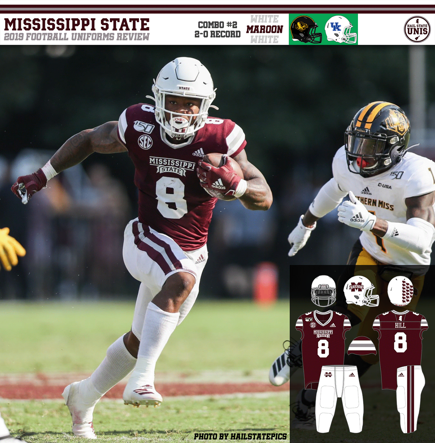 2020 Mississippi State Football Uniforms Season Review - Hail State Unis